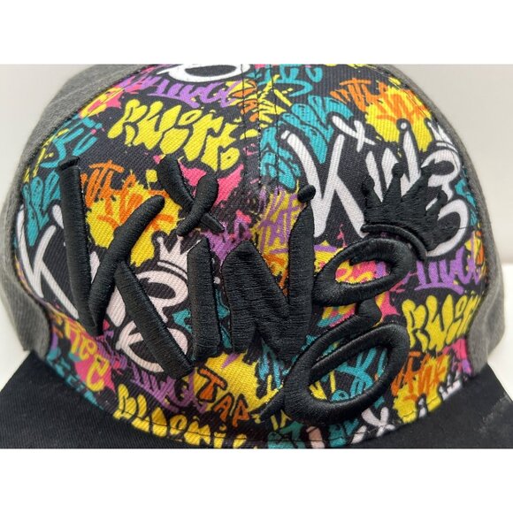 Top Level Snapback Hat With Kings Graffiti Design - Picture 2 of 10